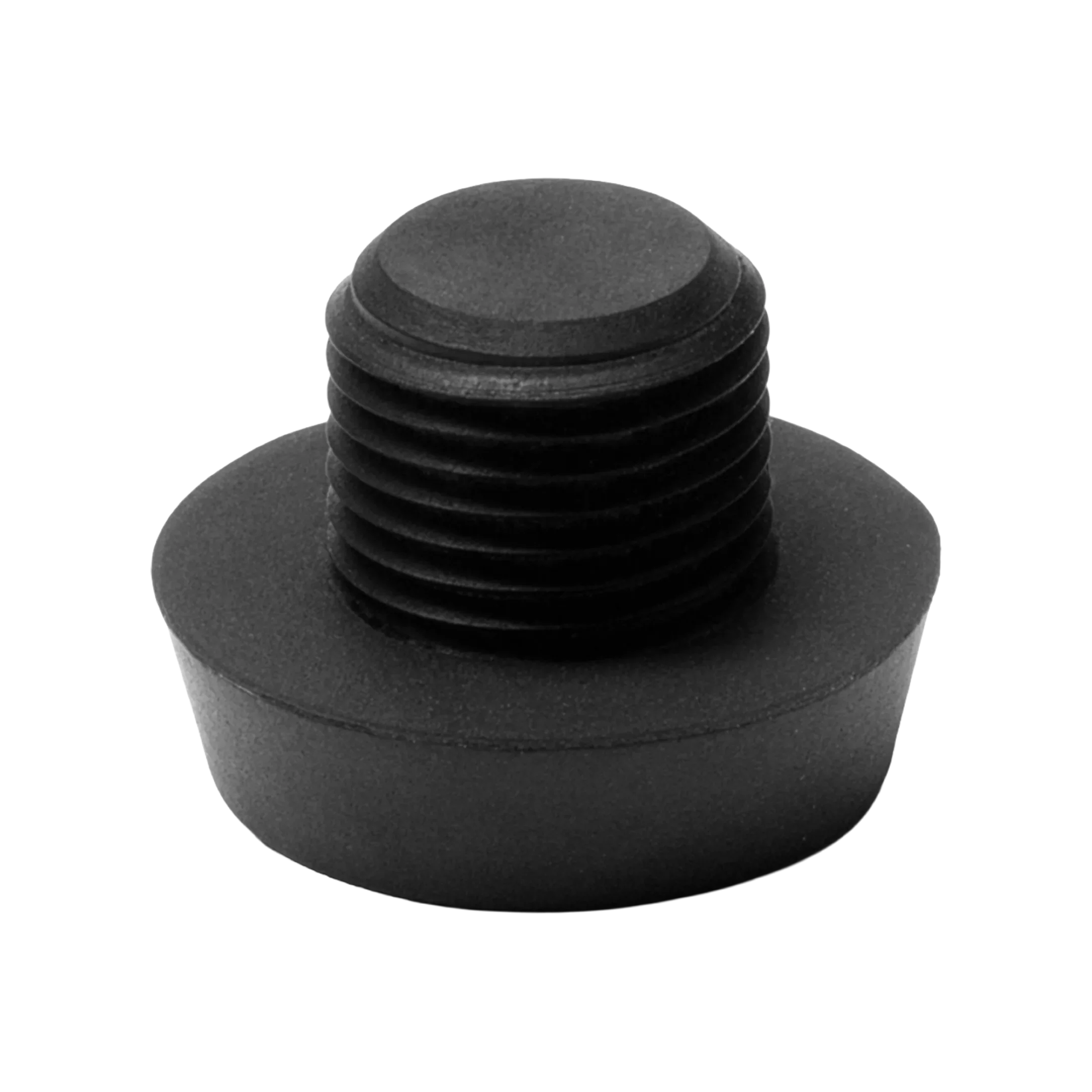 Black threaded rubber pool cue bumper 