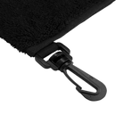 Black towel with black clip
