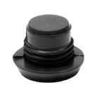 Black threaded pool cue bumper