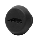 Black pool cue bumper with cat logo