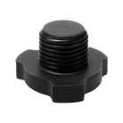 Black threaded knob