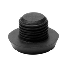 Black threaded pool cue bumper