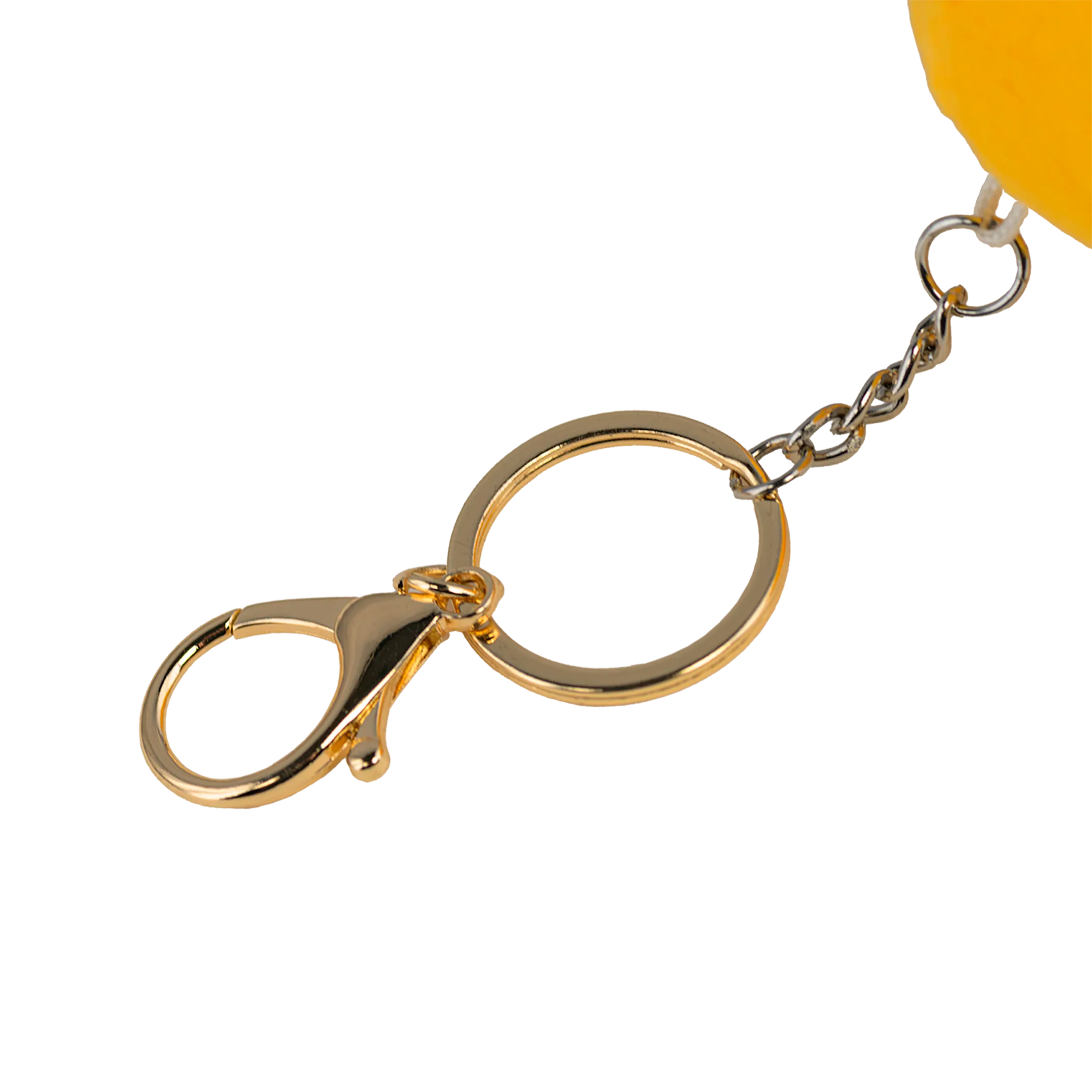 Gold keychain with a lobster clasp