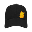 Black ball cap with gold embroidered cap 