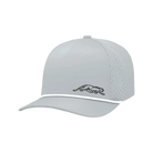 Light grey ball cap with black panther logo against a white background.