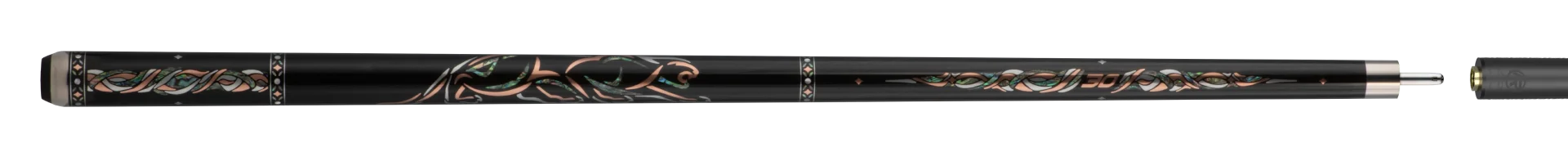 Limited Edition 30th Anniversary Ebony Full Carom Cue Stick Paired with Carbon Fiber Shaft 