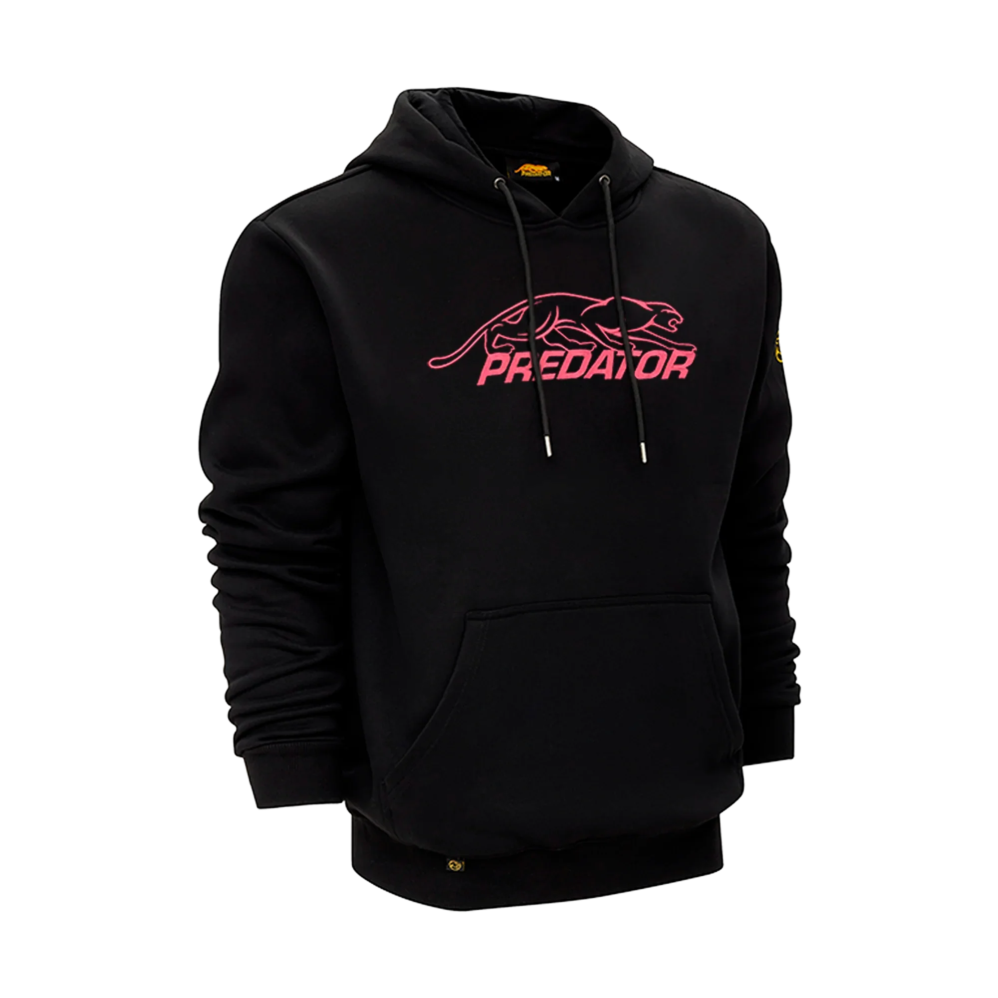 Black hoodie with pink Predator logo