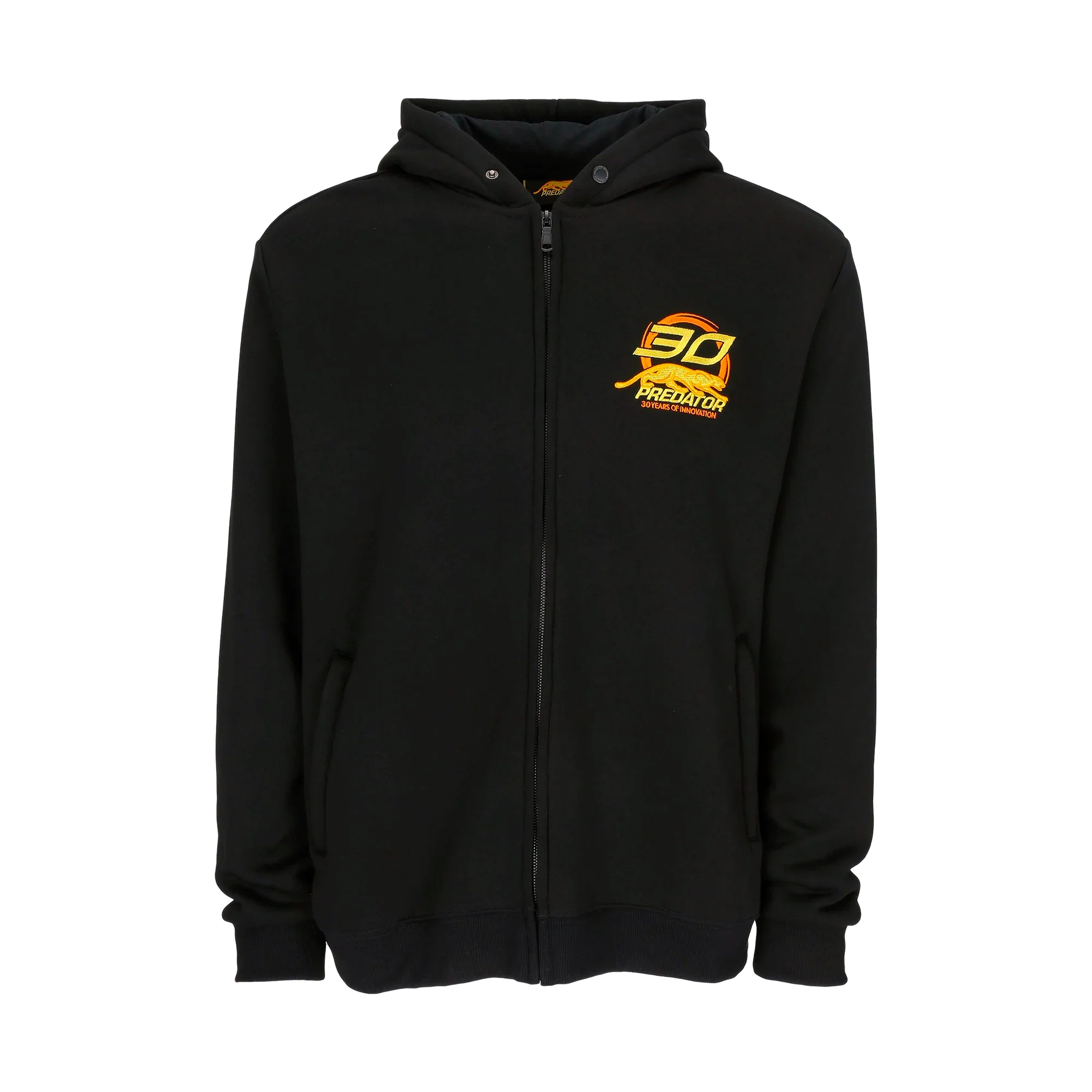 30th Anniversary zip hoodie front side