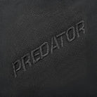 Embroidered 'Predator' logo on a black background.