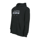 Black hoodie with white Predator logo