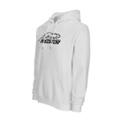 White hoodie with black Predator logo