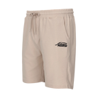 Ivory drawstring shorts with black Predator logo