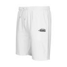 White drawstring shorts with black Predator logo