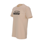 Ivory t-shirt with black Predator logo against a white background.