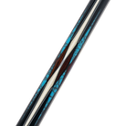 Cocobolo and Blue Virtuoso Carom Cue Forearm