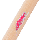 Maple and Pink Virtuoso Carom Cue Forearm with Logo