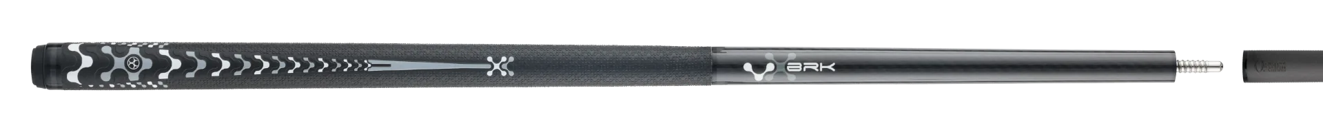 POISON BRK grey and black Cue Stick Paired with Carbon Fiber Shaft 