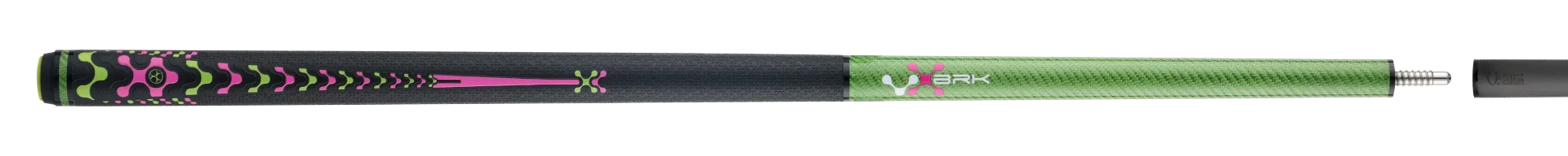 POISON Break green and pink Cue Stick Paired with Carbon Fiber Shaft 