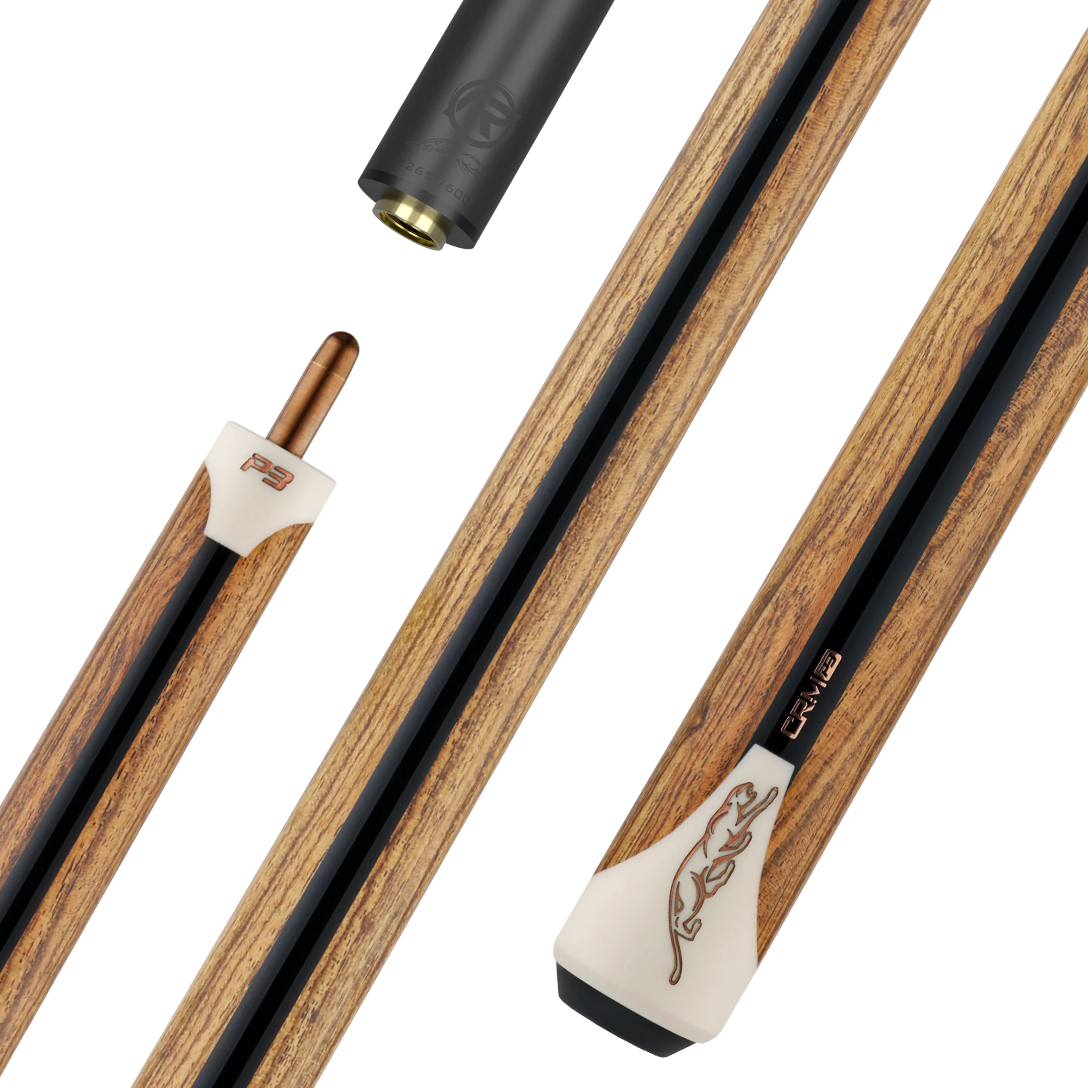Predator P3 Gray & Cream Professional Carom Cue