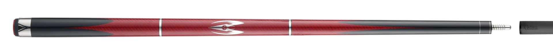 POISON Maelith black and red Cue Stick Paired with Carbon Fiber Shaft 
