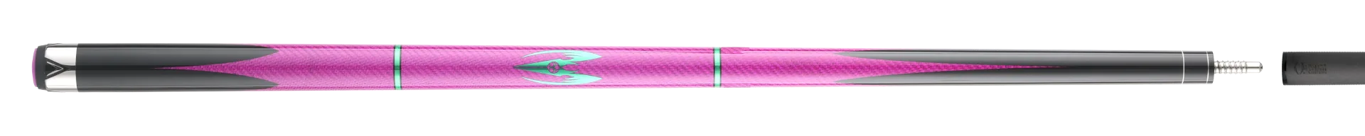 POISON Maelith pink and magenta Cue Stick Paired with Carbon Fiber Shaft 