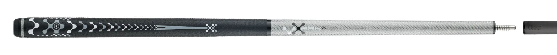POISON BRKX grey and black Cue Stick Paired with Carbon Fiber Shaft 