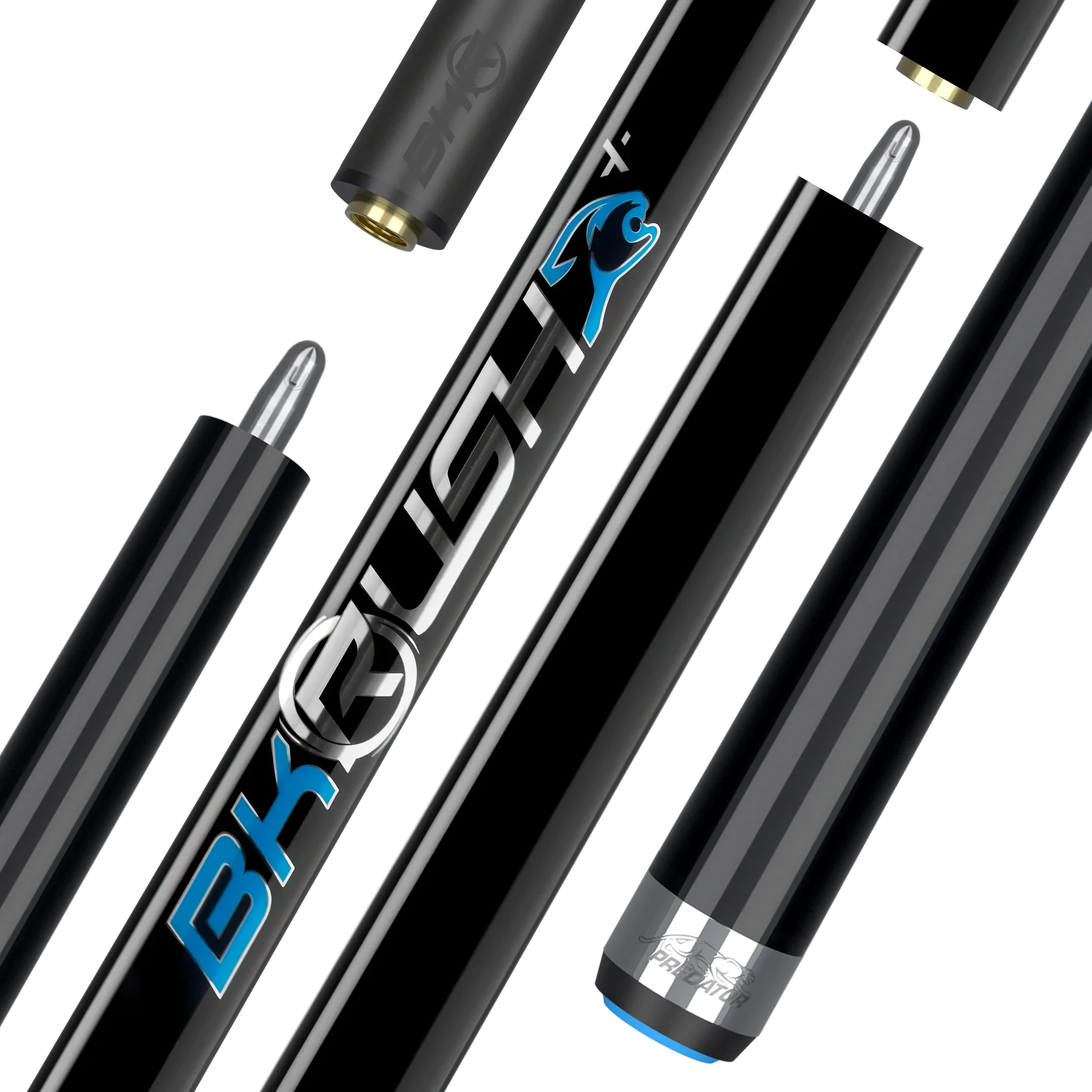 BK Rush+ Black No Wrap Professional Jump/Break Cue