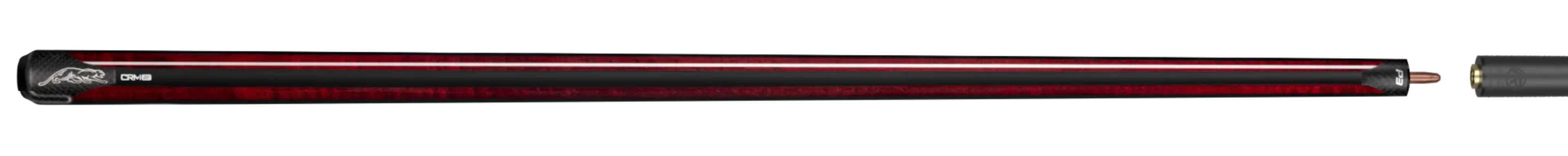 P3 CRM carom cue stick burgundy carbon Paired with Carbon Fiber Shaft 