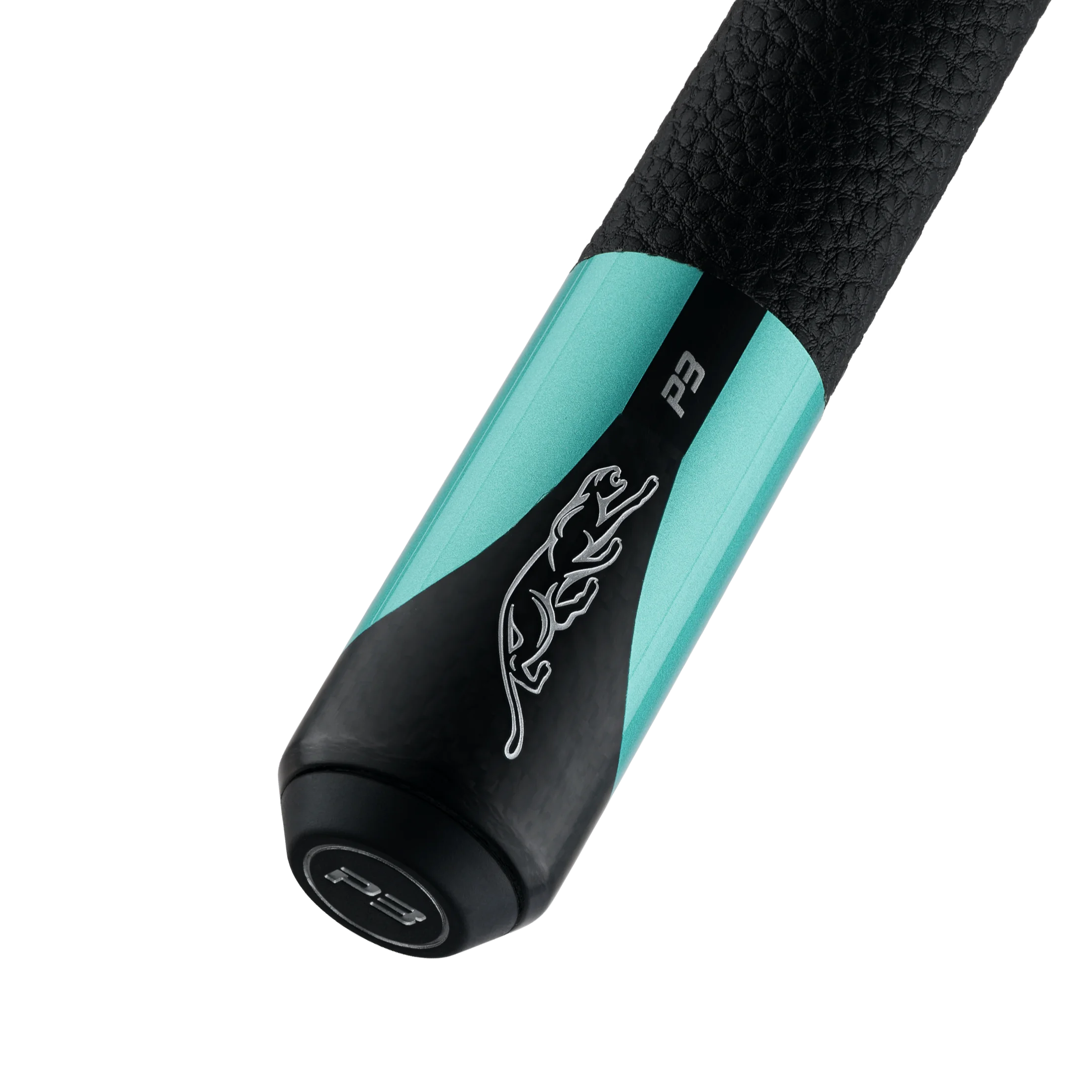 Predator P3 Leather Luxe Wrap Pool Cue Butt With Logo Front