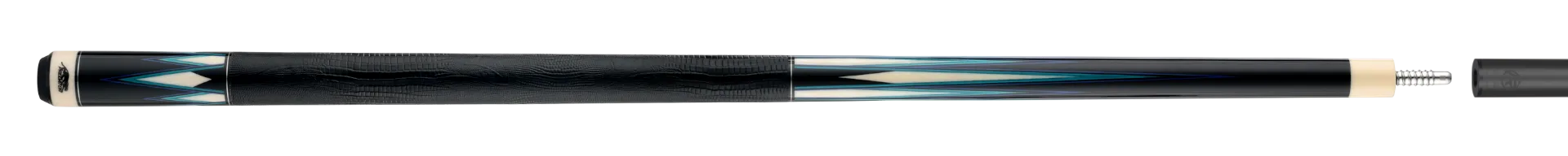 Limited Edition TS16 Pool Cue Blue and Teal Cue Stick Paired with Carbon Fiber Shaft 