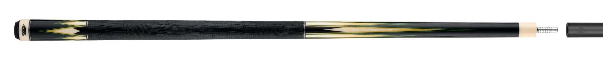 Limited Edition TS16 Pool Cue Green and Yellow Cue Stick Paired with Carbon Fiber Shaft 