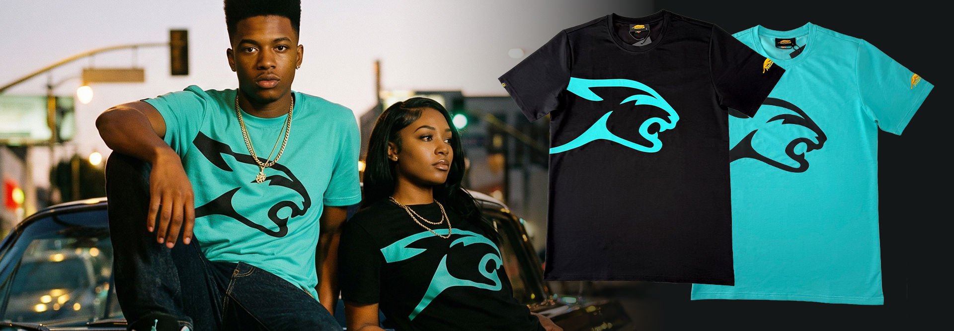Teal Collection T-shirt Desktop Banner