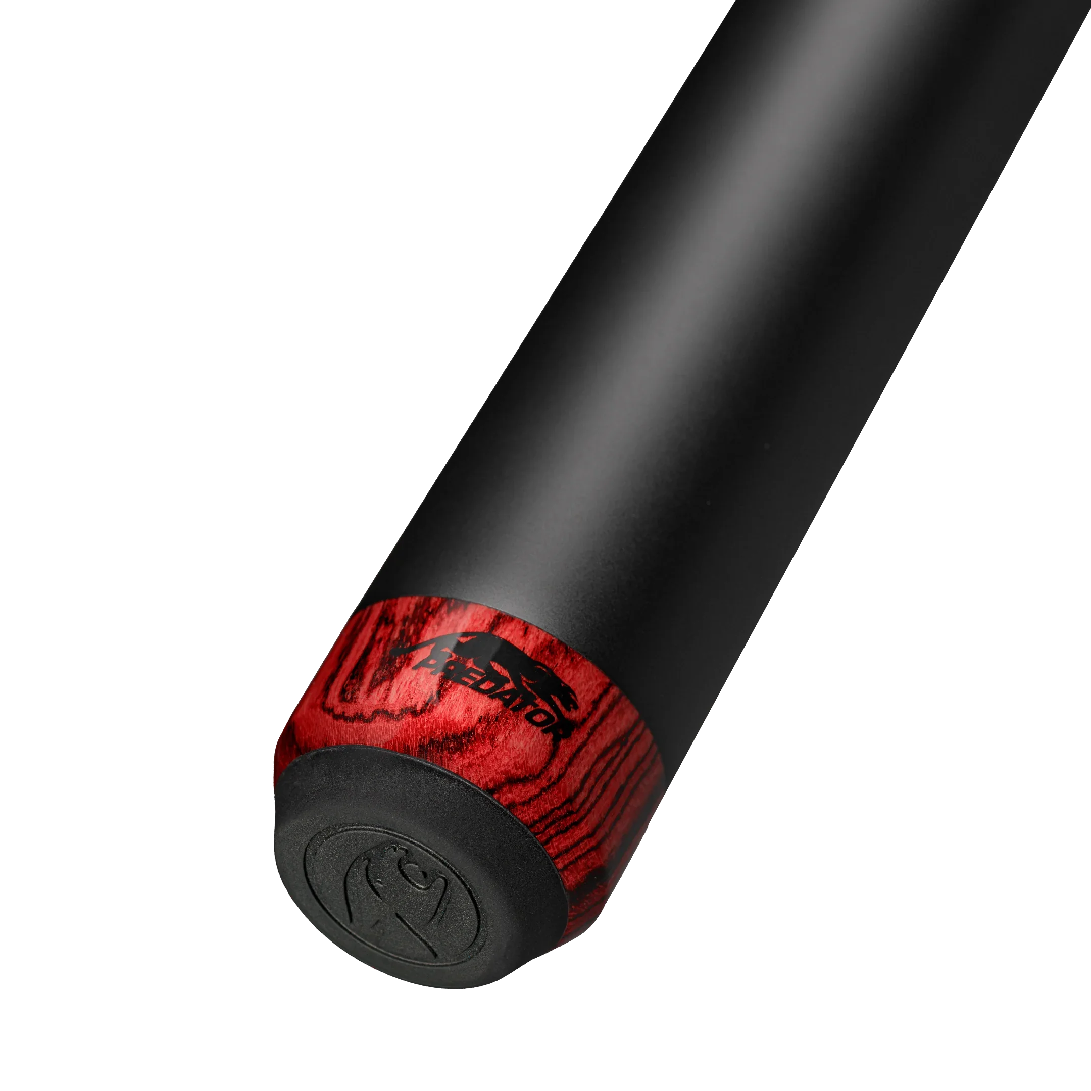Predator SP2 Carom Cue Tembaga Butt Black Logo on Red
