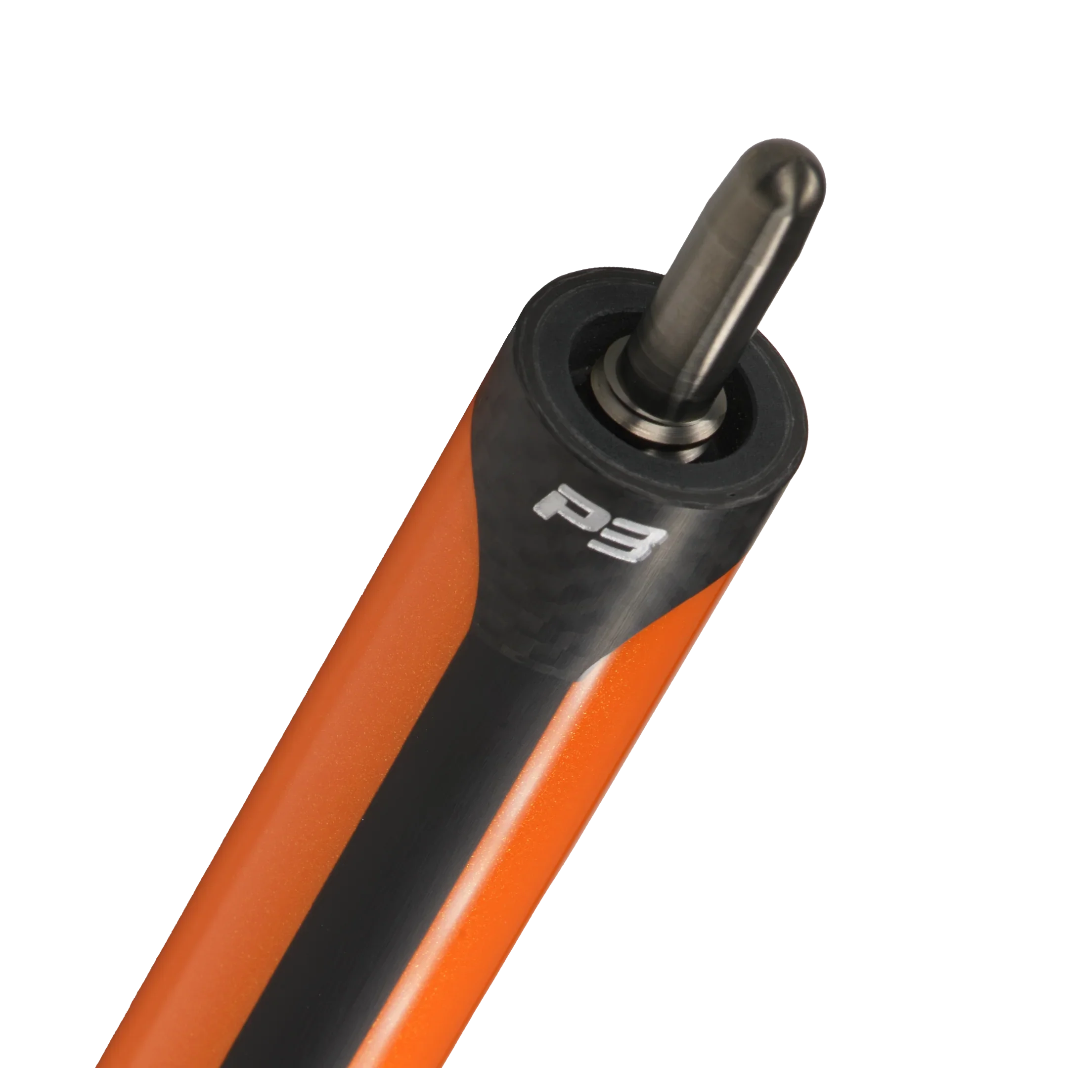 P3 Orange No Wrap pool cue uni-loc pin