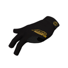 Black glove with yellow Predator logo with yellow cat icon