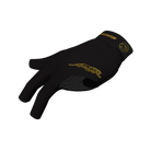 Black and Gold Predator Second Skin Billiard Glove Champion Shine Gemstone