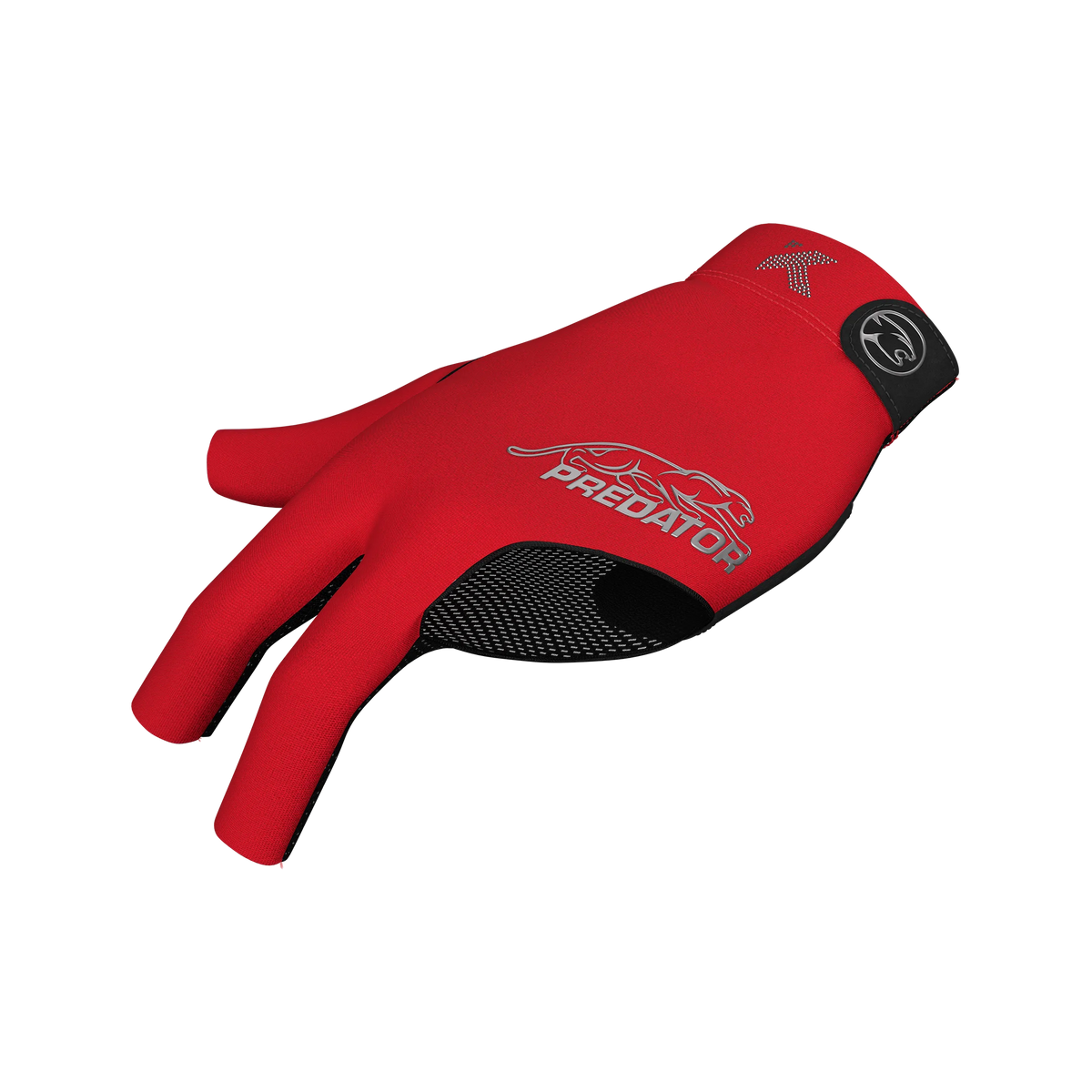 Red and Black Predator Second Skin Billiard Glove Kristina Tkach Krystal