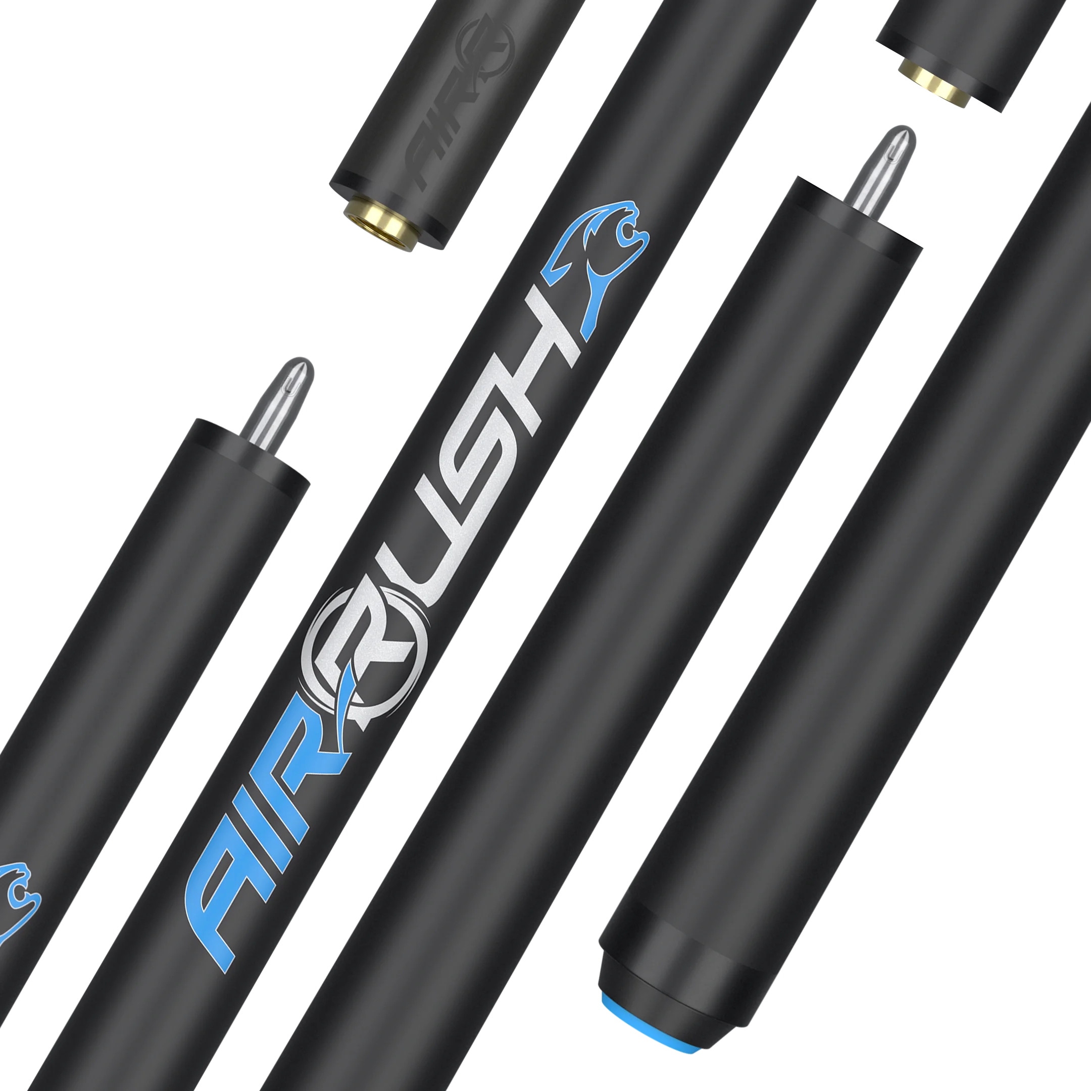 AirRush Professional Jump Cue Black No Wrap