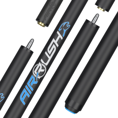 AirRush Professional Jump Cue Black No Wrap