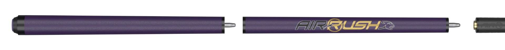 AirRush Jump Cue Purple No Wrap Full Cue Stick Paired with Carbon Fiber Shaft 