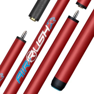 AirRush Red Professional Jump Cue with Logo