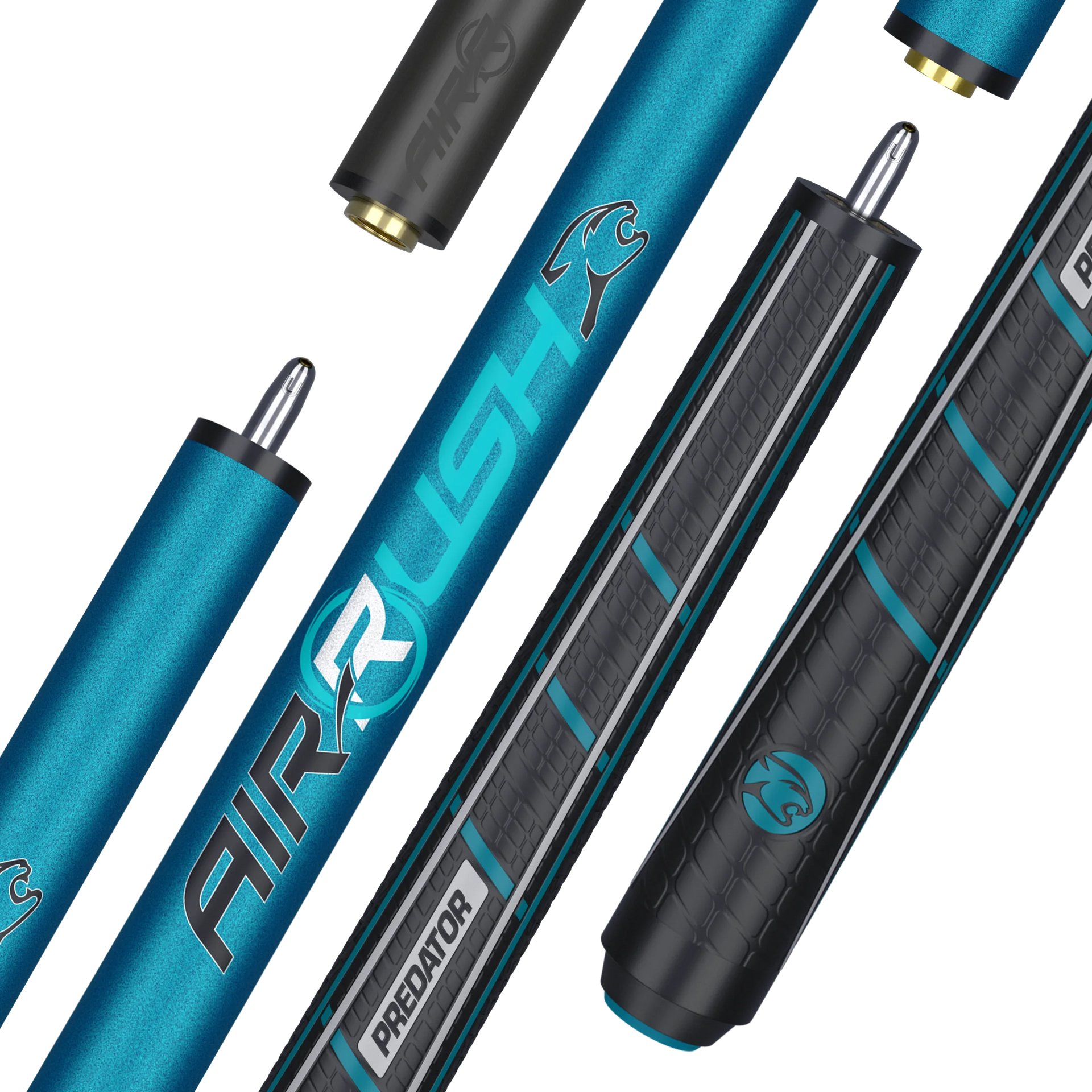 Predator Air Rush® Teal Jump Cue - Sport Wrap – PredatorCues.com