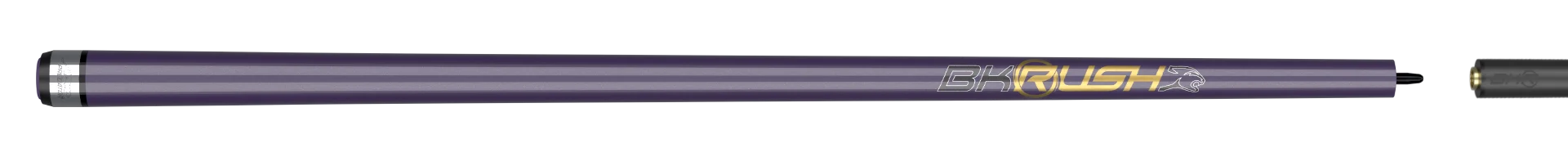 BK Rush Purple No Wrap Full Cue Stick Paired with Carbon Fiber Shaft 