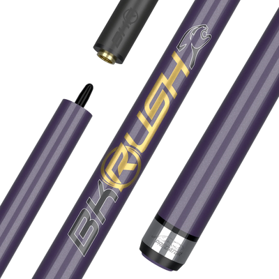 BK Rush Purple No Wrap Break Cue with Logo