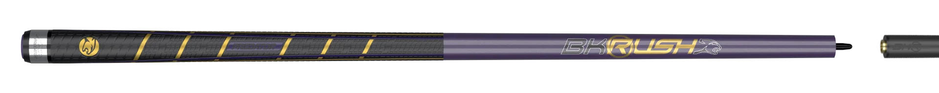 BK Rush Purple Sports Wrap Full Break  Cue Stick Paired with Carbon Fiber Shaft 