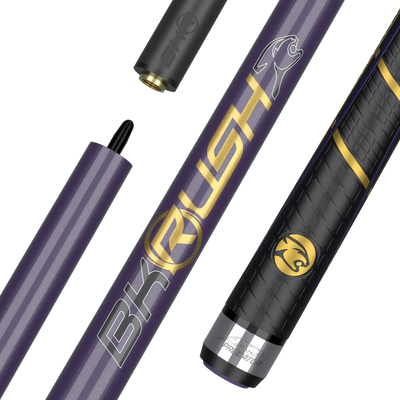 BK Rush Purple Sports Wrap Break Cue with Logo
