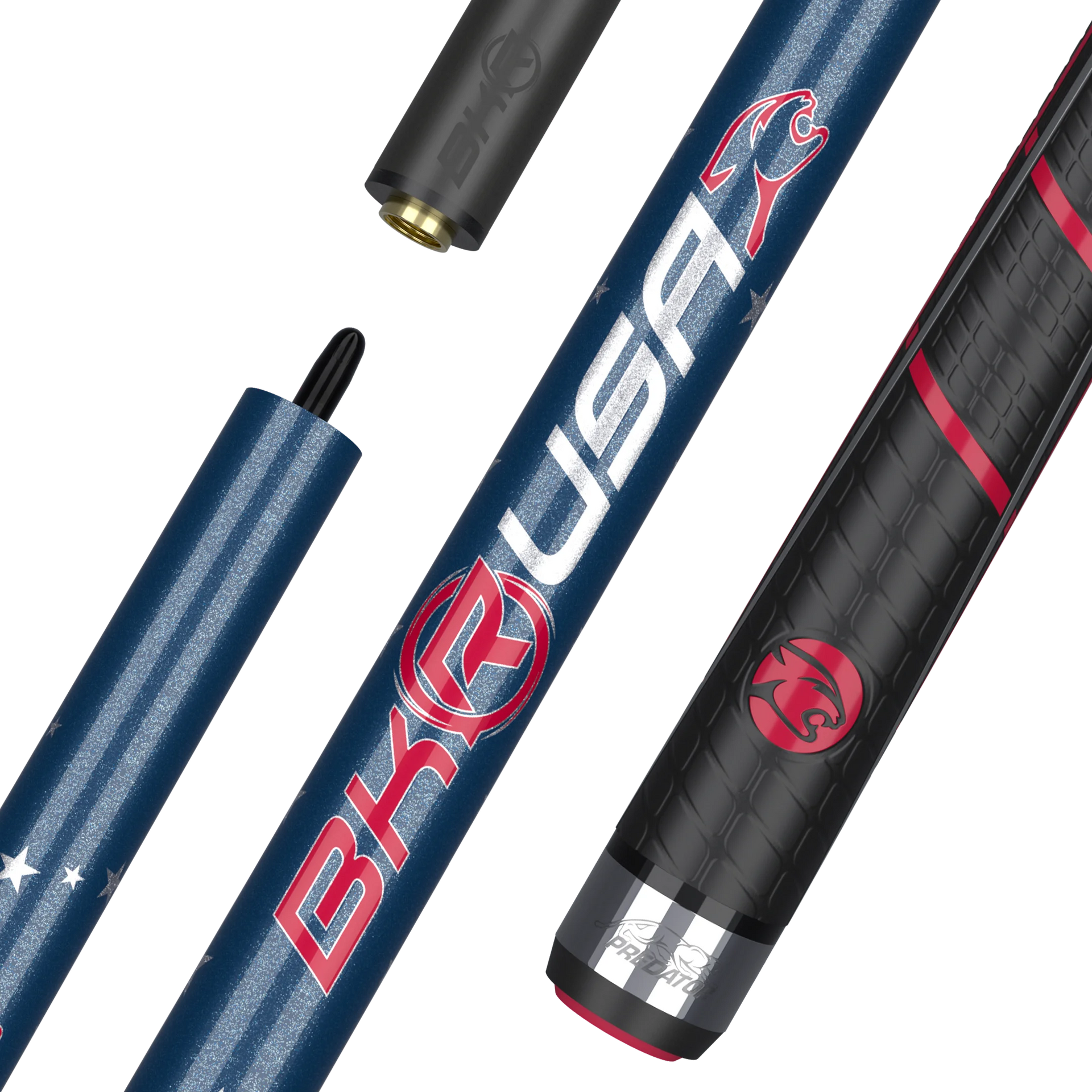 Predator BK Rush USA Break Cue - Sport Wrap | Carbon Fiber