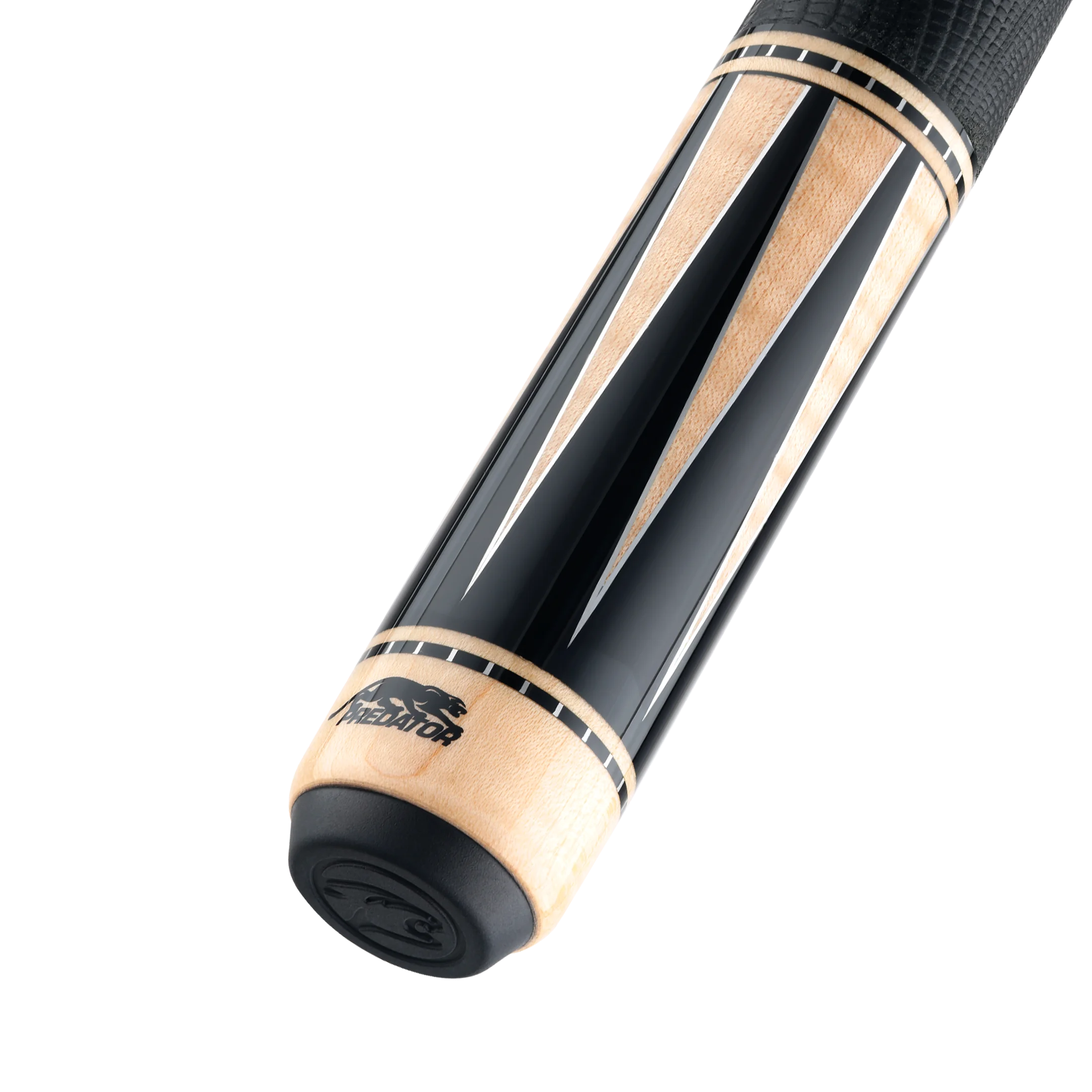 Predator TS8 Ebony & Maple Pool Cue Butt with Logo Rotated