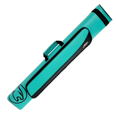 Roadline Teal Pool Cue Case 3x5 Front Angle