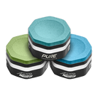Blue, black, and green chalk with 'Pure Performance' branding